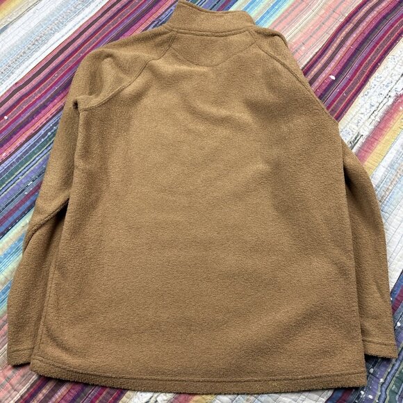 Prana Light Brown 1/4 Zip Fleece Pullover Gorcore Hiking Camping Mens Large - Picture 10 of 10
